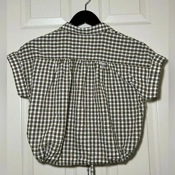 Madewell Seersucker Button Up Top - Picture 6 of 9
